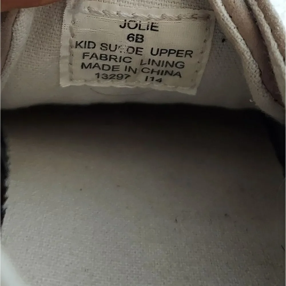 Lauren Ralph Lauren Jolie Tennis Shoes Ladies Suede Sneaker Size 6 Lace Up